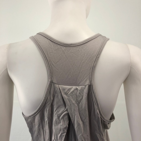 Tank Top Small Size Gray Pleated Back Sleeveless - Picture 5 of 8
